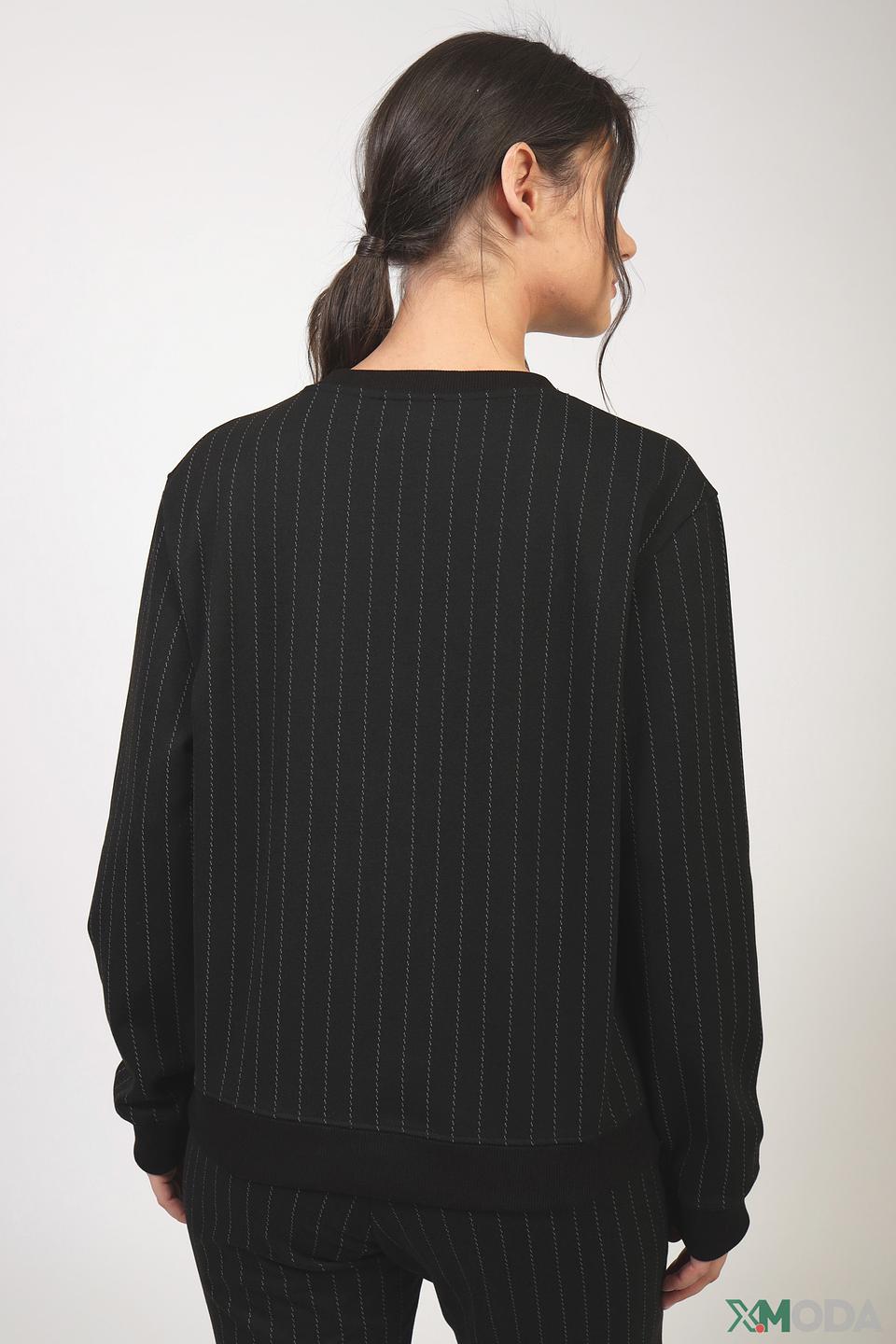 Пуловер Angels в полоску чёрный