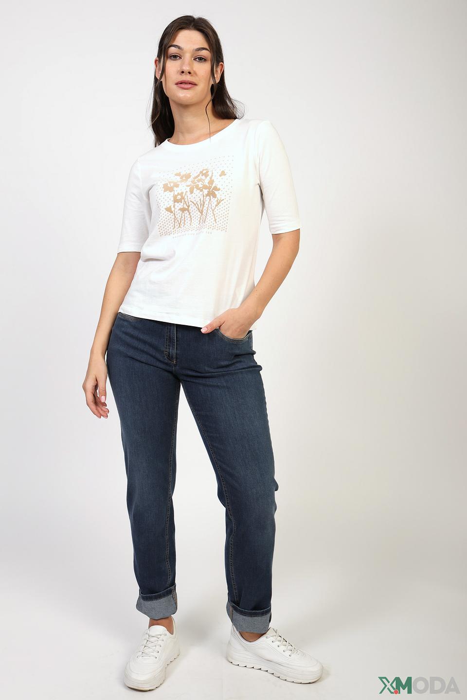 Джинсы Zerres с манжетами синие