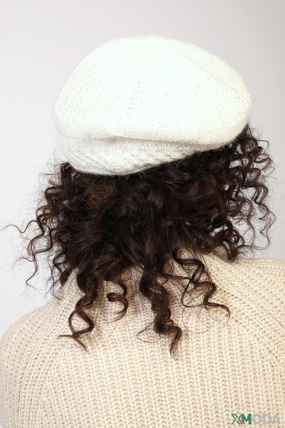 Берет Seeberger вязаный белый