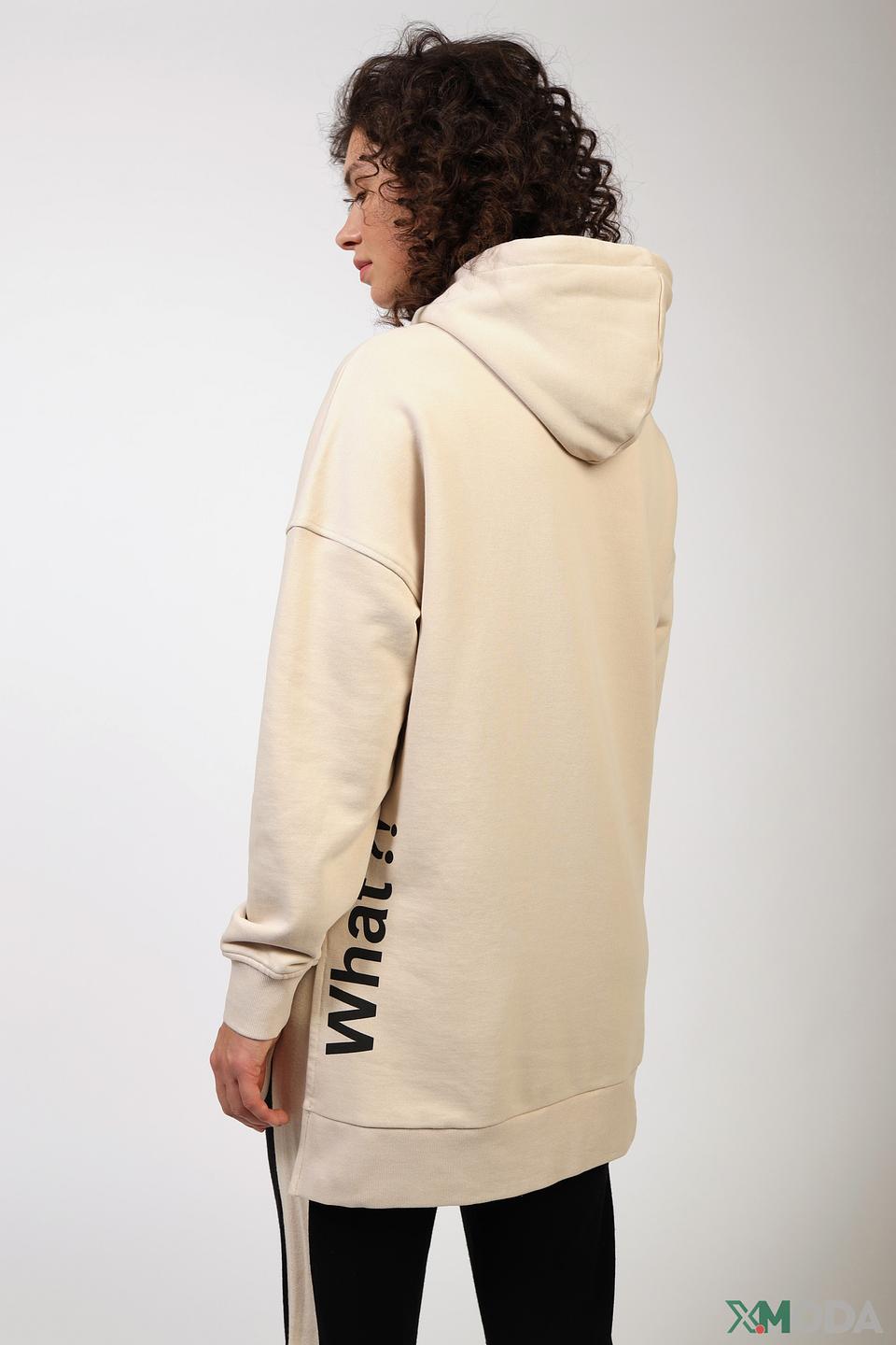 Пуловер Marc Aurel с надписью бежевый