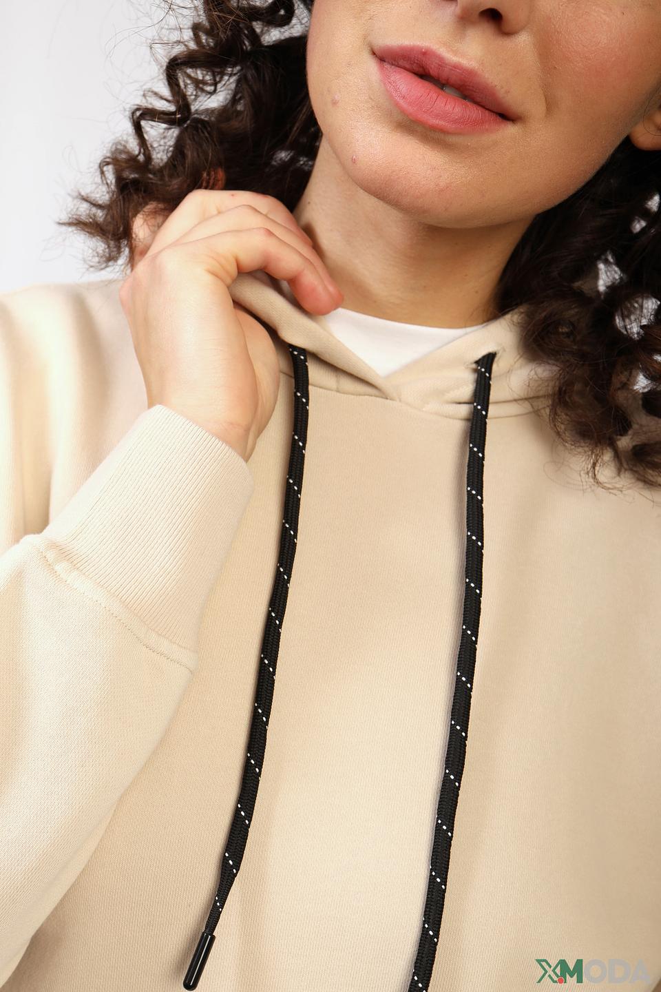 Пуловер Marc Aurel с надписью бежевый