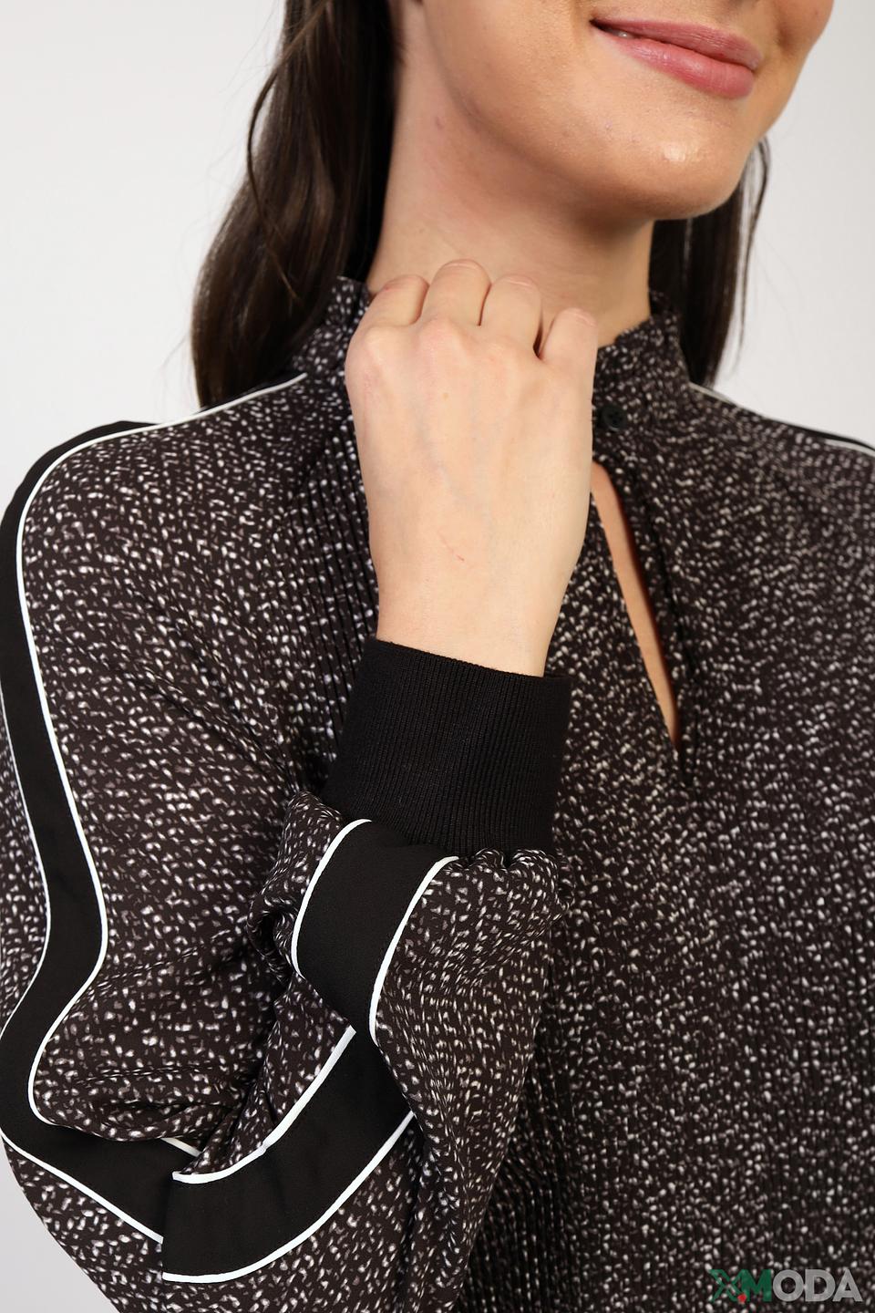 Платье Marc Cain с принтом чёрное