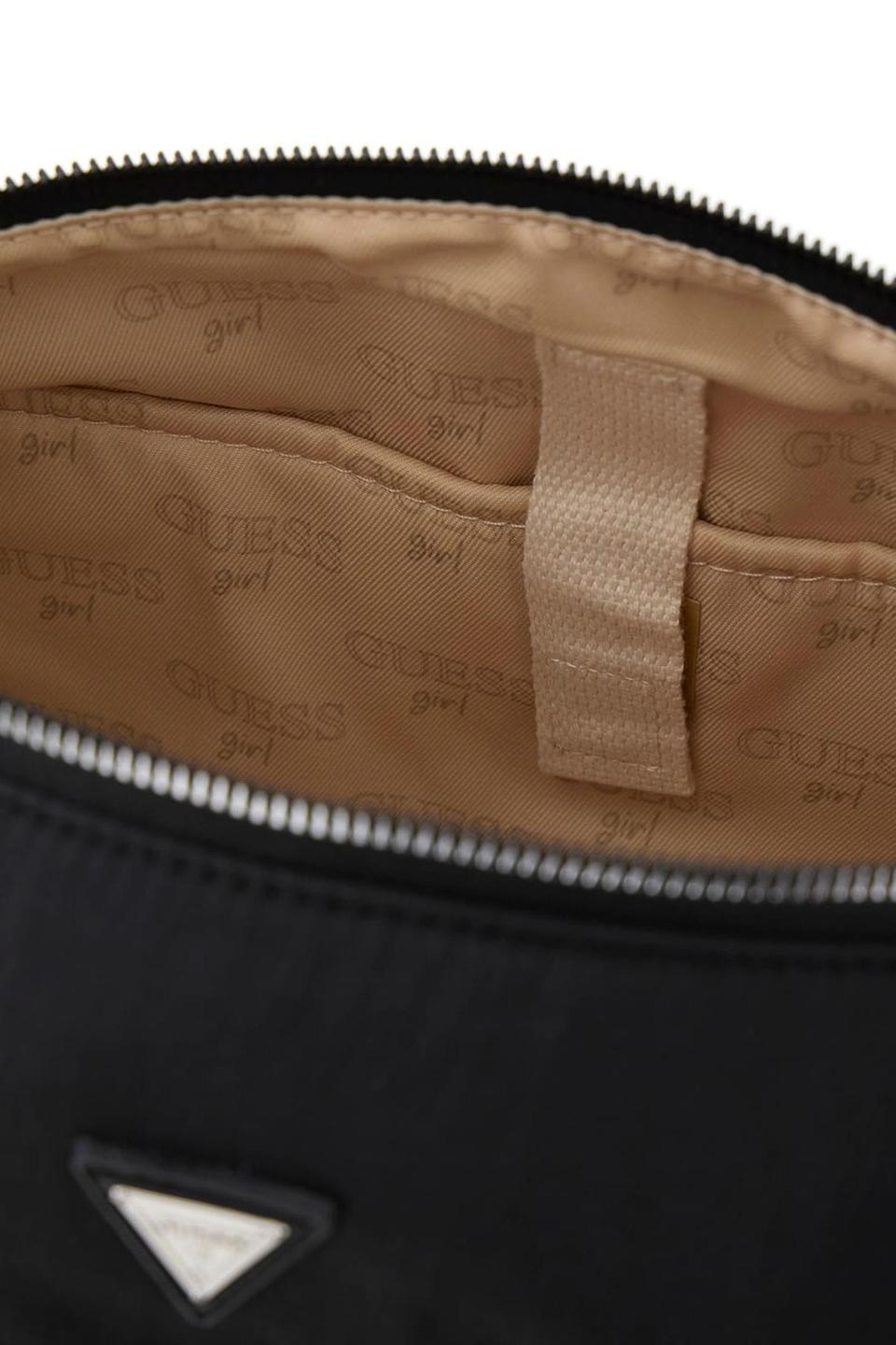 Черная сумка через плечо Guess с логотипом