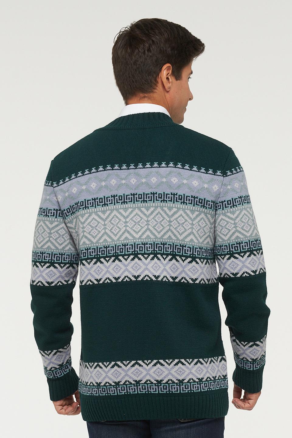 Кардиган VAY с узором зелёный