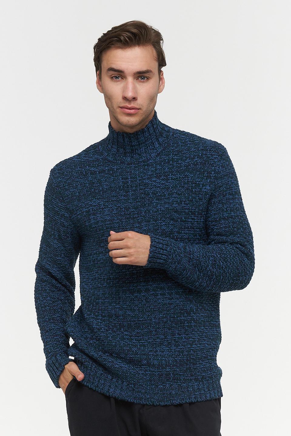 Водолазка BE YOU мужская синяя меланж