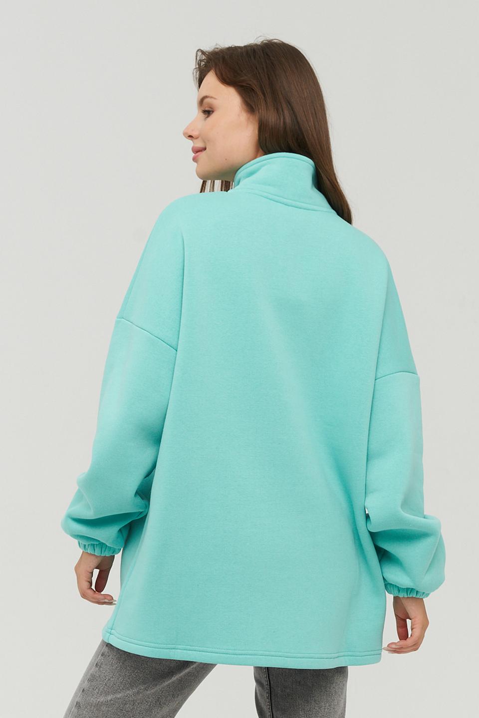Толстовка VAY с молнией мятная