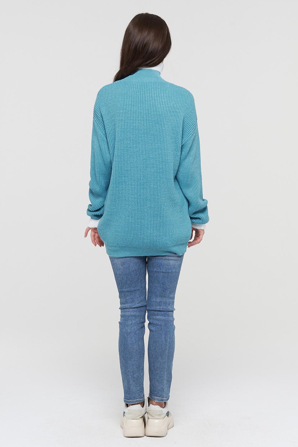 Водолазка VAY бирюзовая