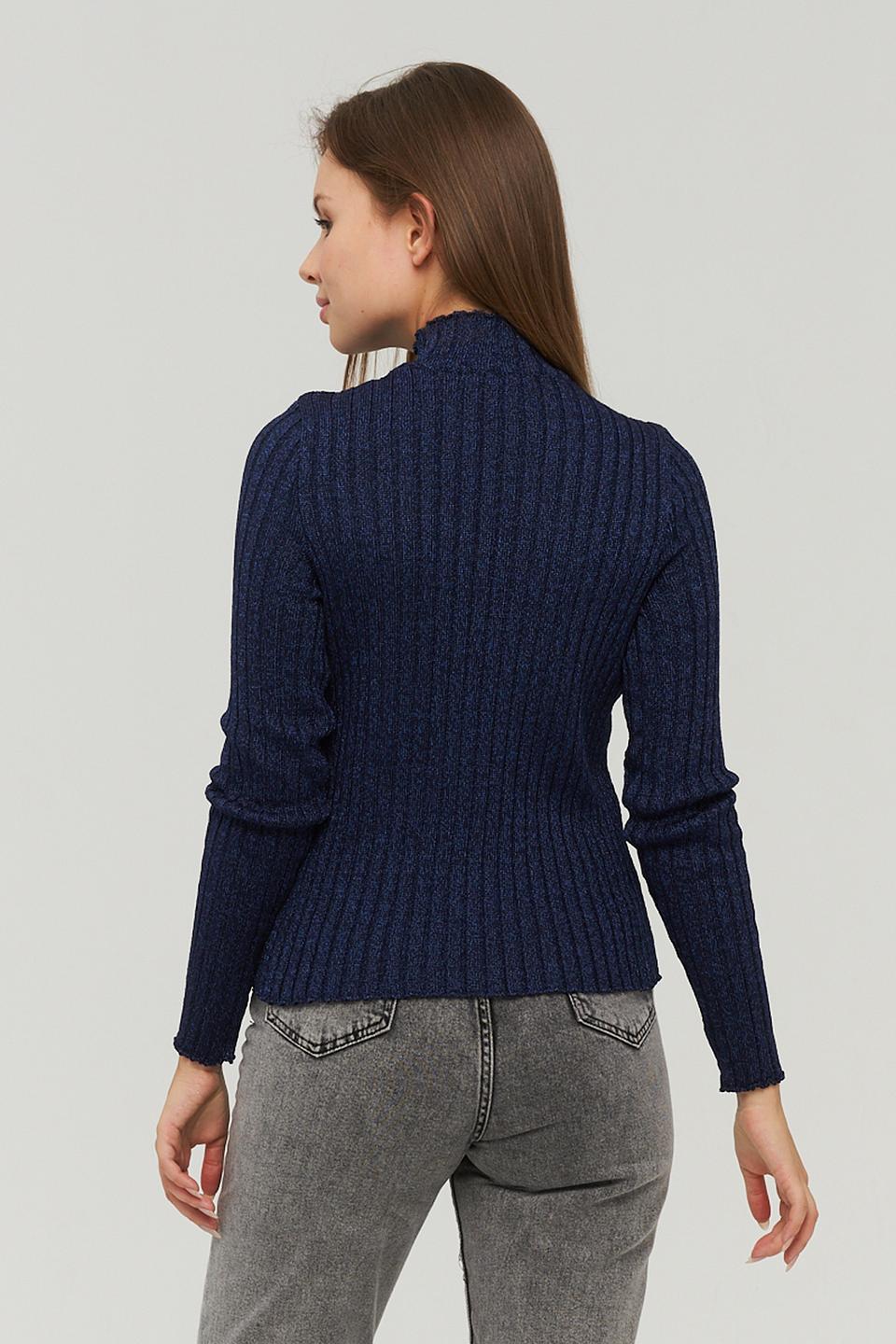 Водолазка VAY вязаная тёмно-синяя