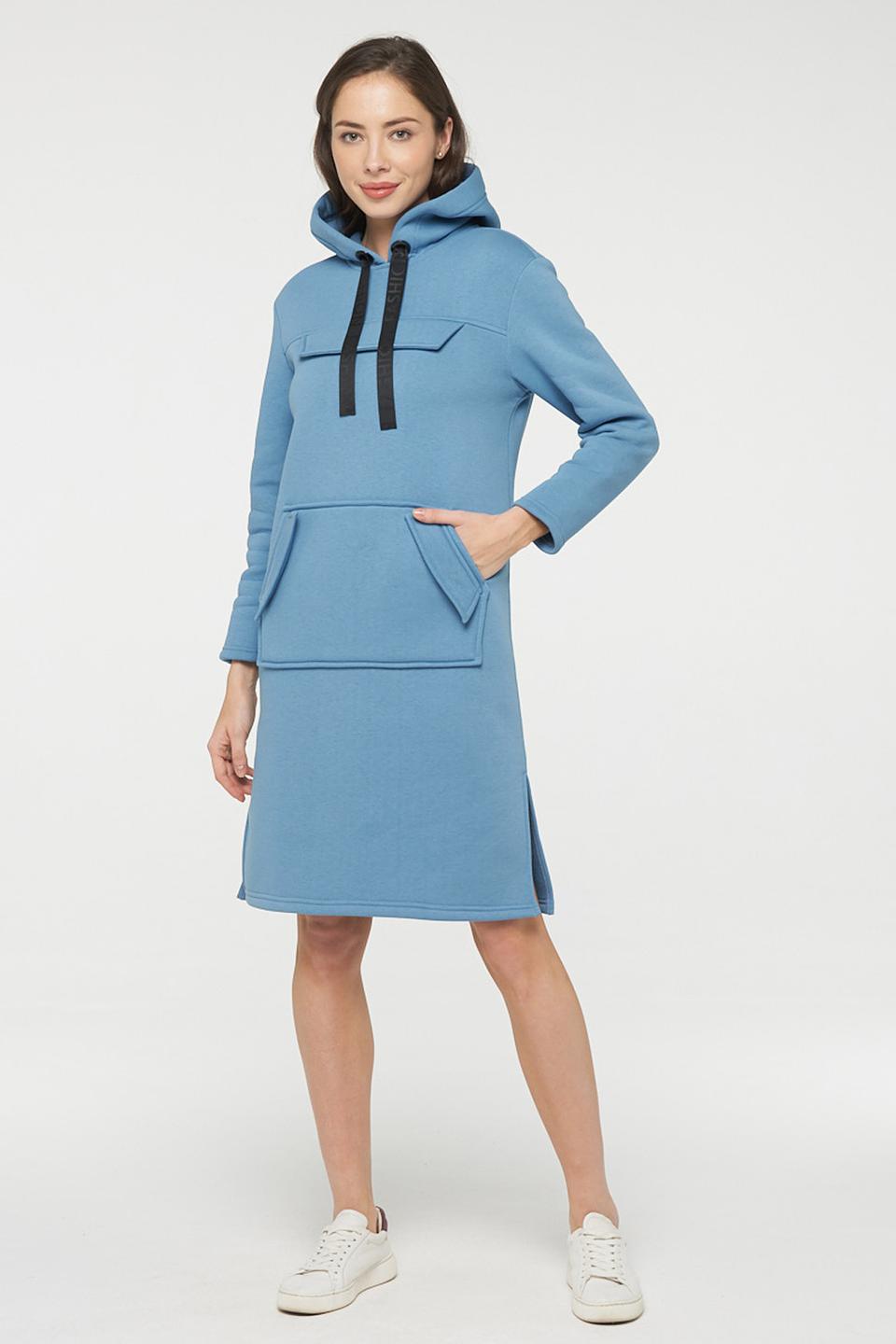 Платье-худи BE YOU голубое