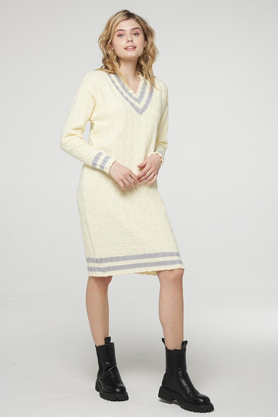Платье BE YOU вязаное с полосками