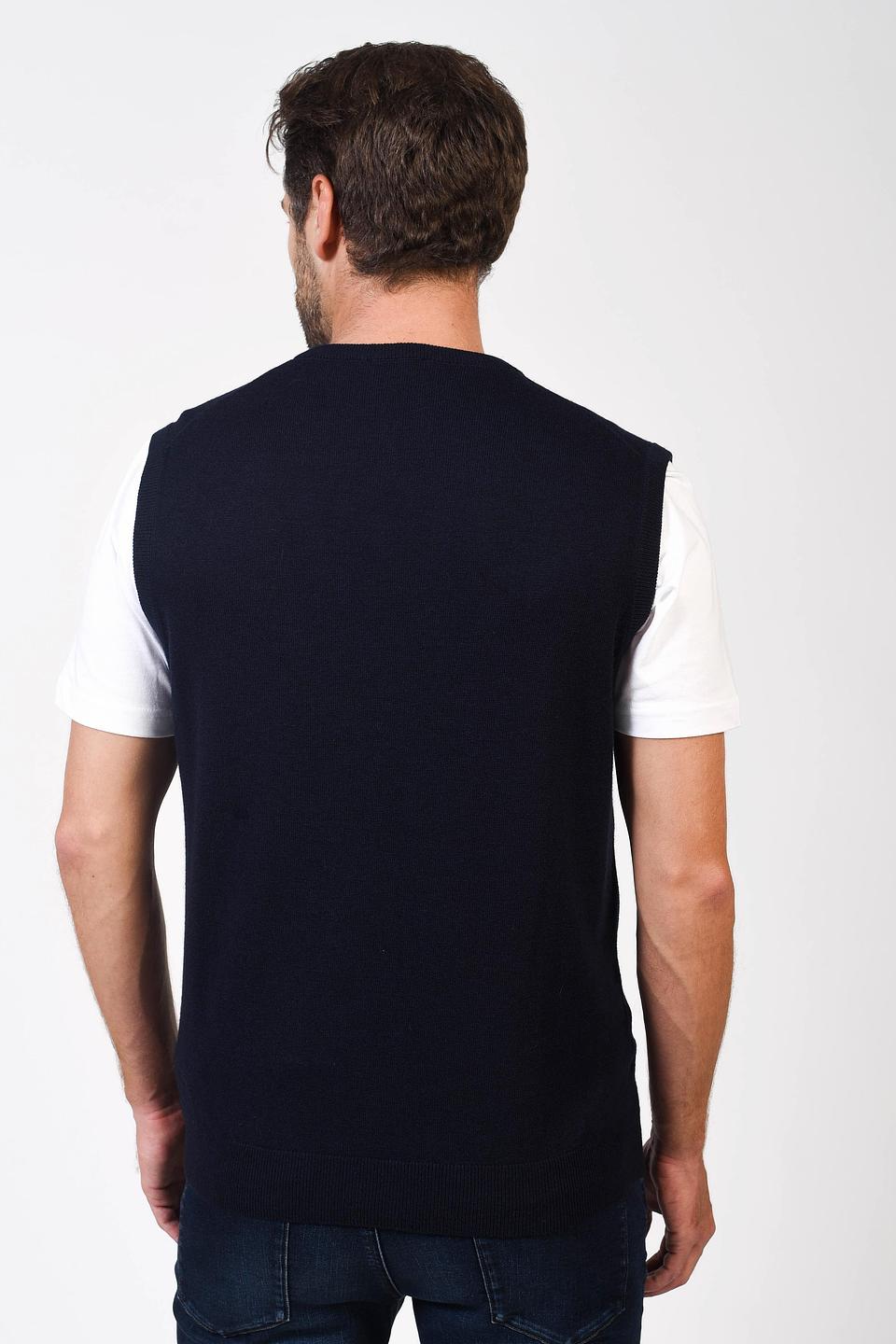 Жилет Pezzo V-образный тёмно-синий