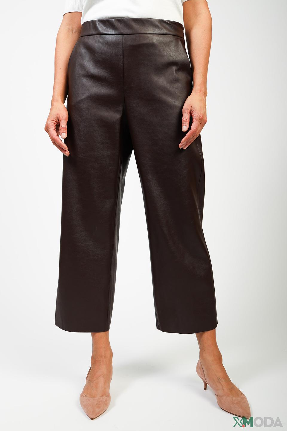 Брюки Gerry Weber кожаные коричневые