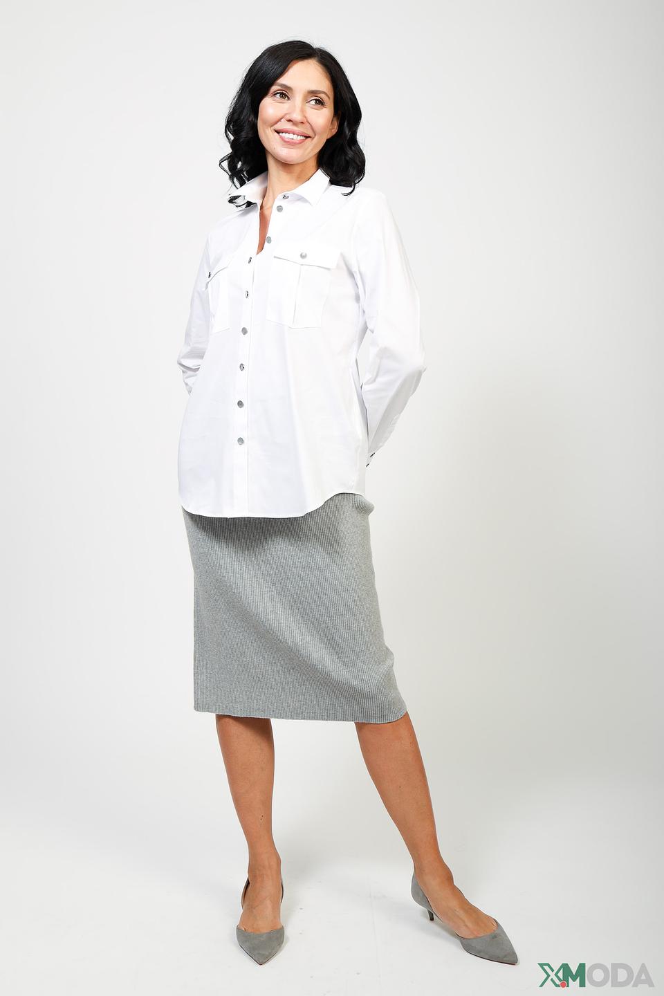 Рубашка Erfo с накладными карманами, белый