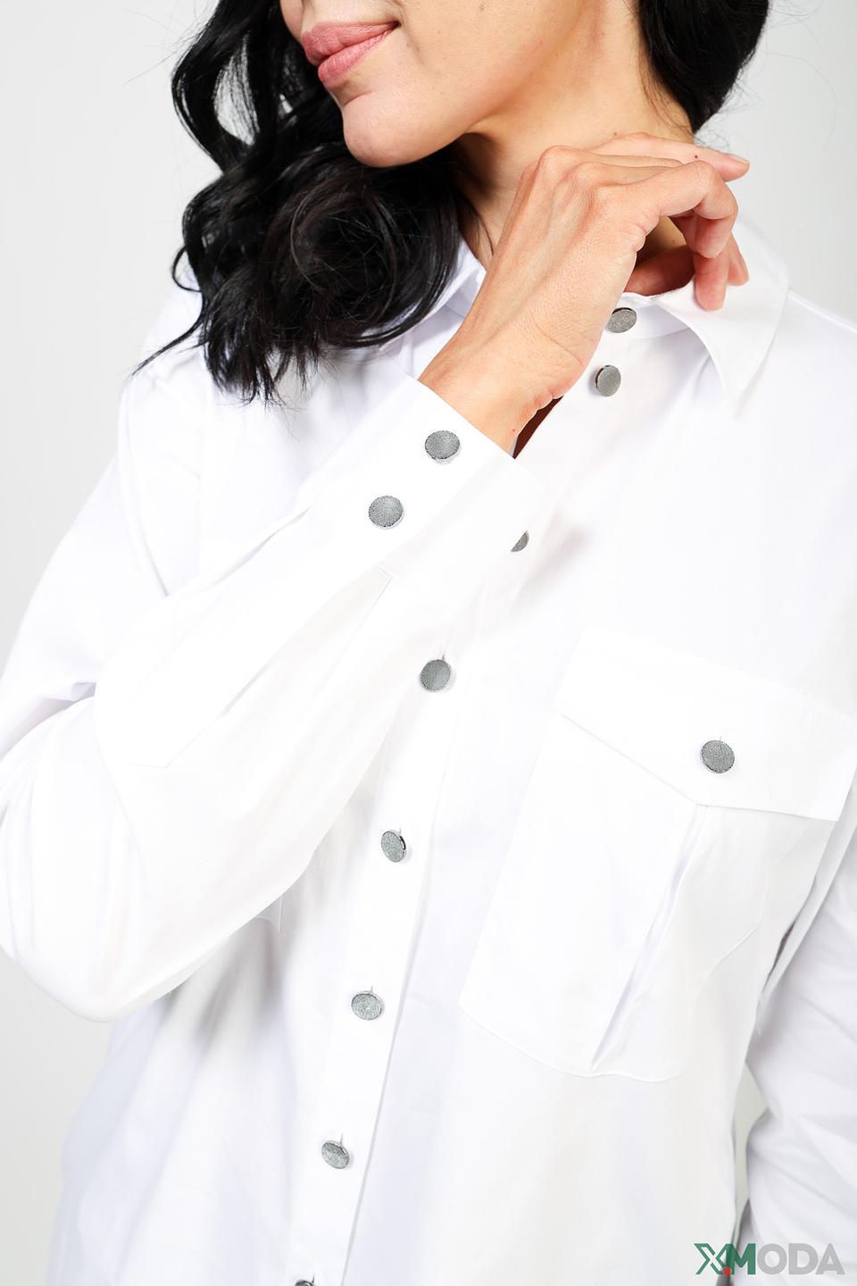 Рубашка Erfo с накладными карманами, белый