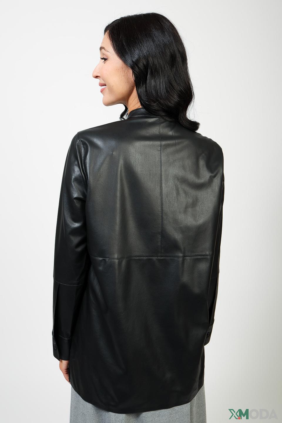 Блуза Gerry Weber из экокожи чёрная