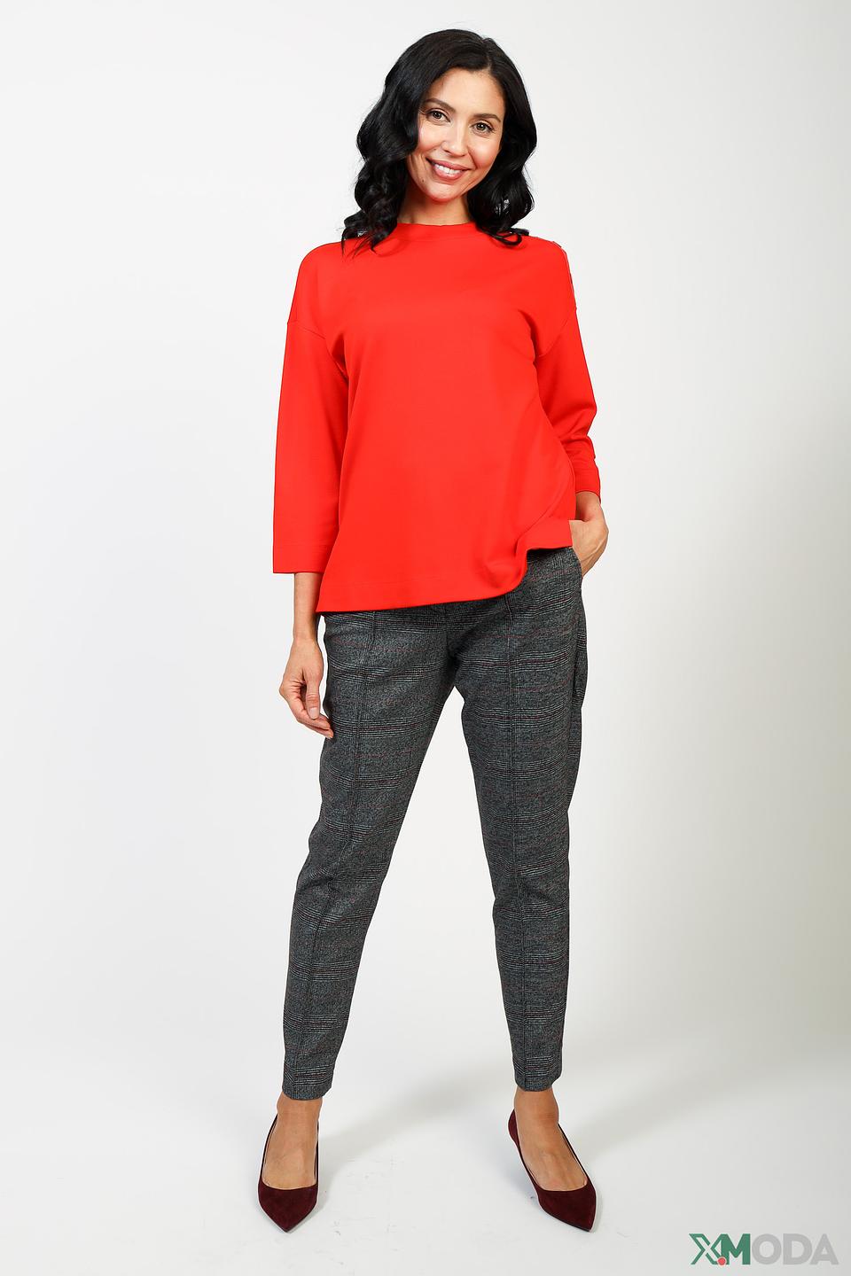 Пуловер Gerry Weber красный с пуговицами