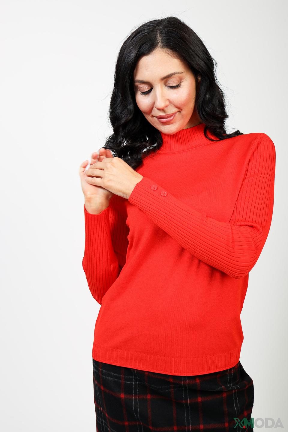 Водолазка Gerry Weber красная с пуговицами