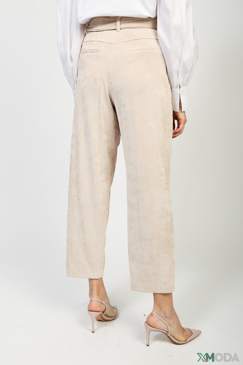 Брюки i Blues жен. с поясом бежевые