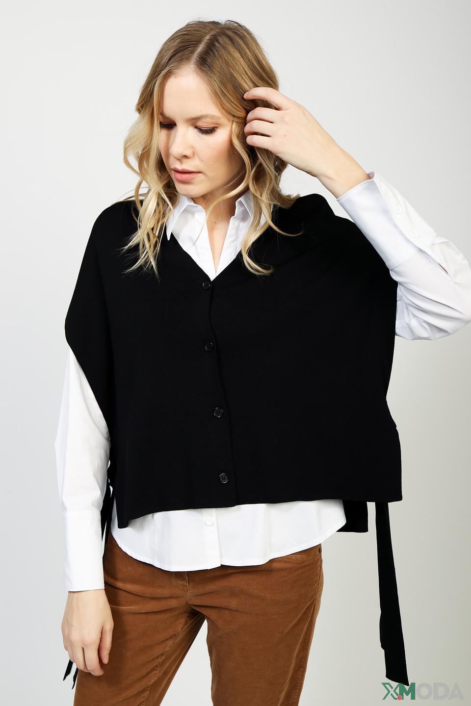 Жилет Gerry Weber чёрный с V-образным вырезом