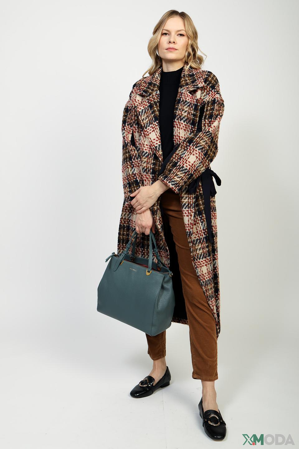 Пальто Manila Grace в клетку