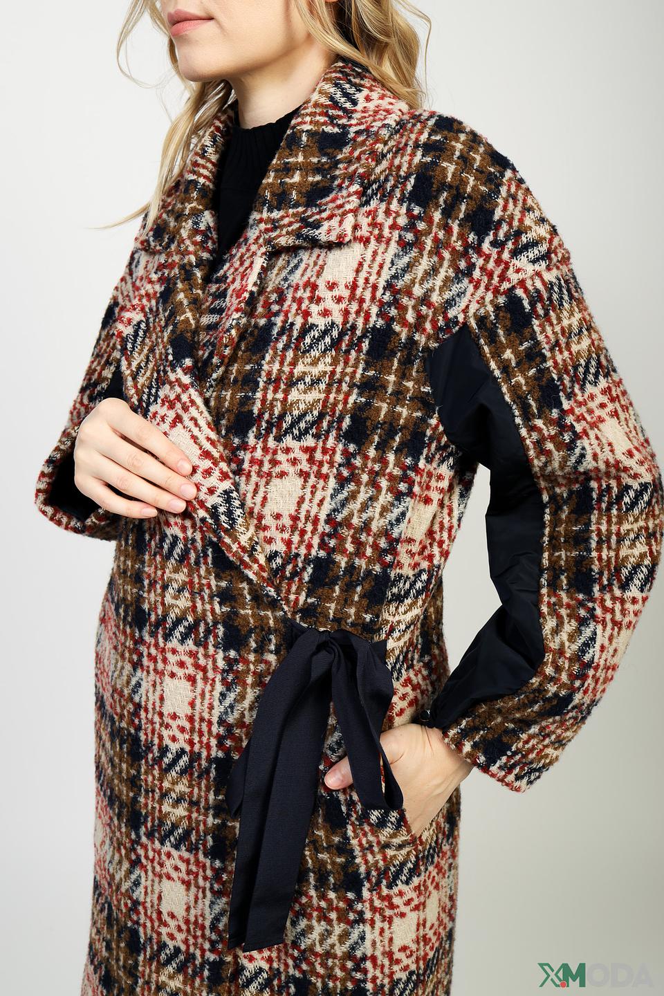 Пальто Manila Grace в клетку