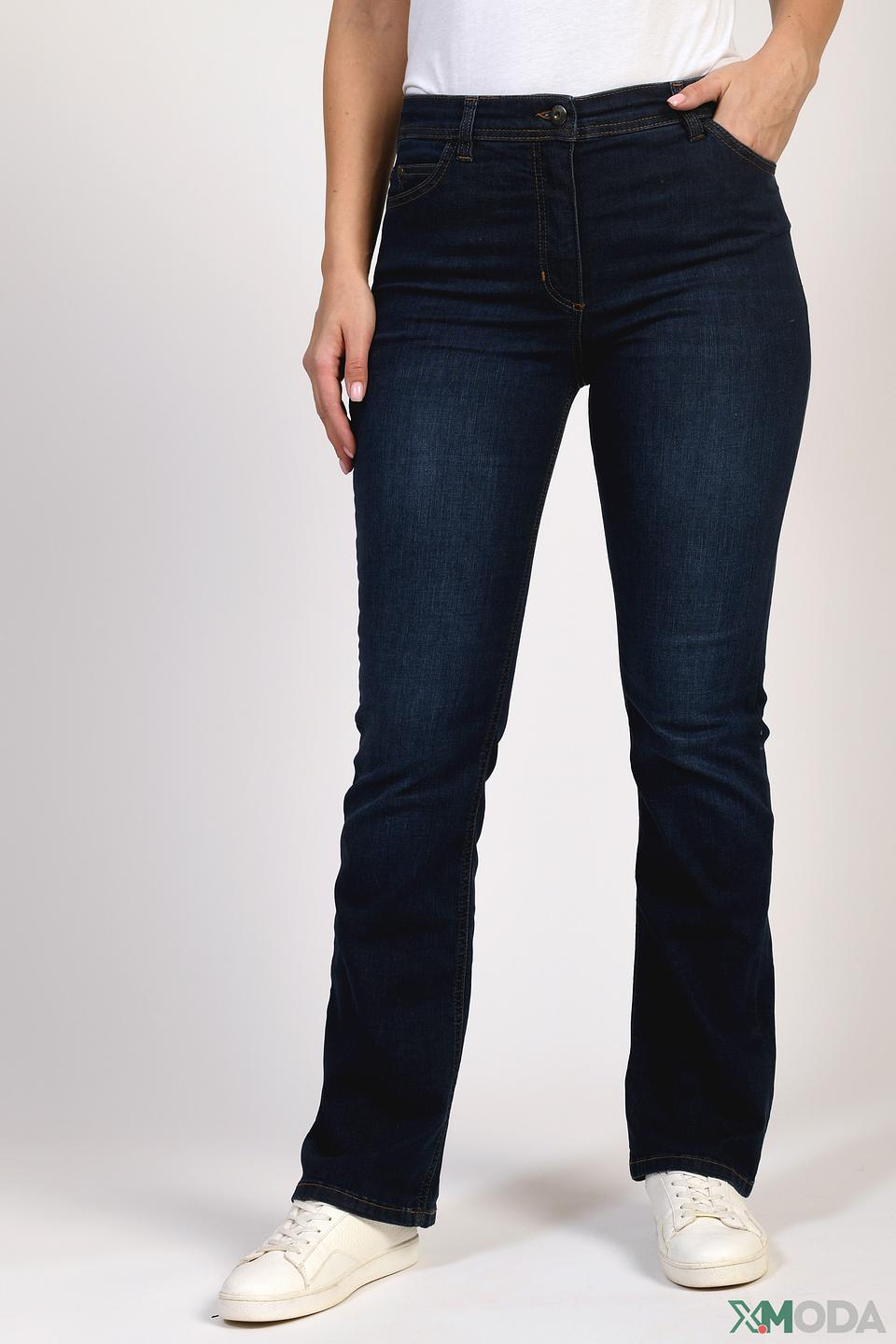 Джинсы Olsen темно-синие с высокой посадкой