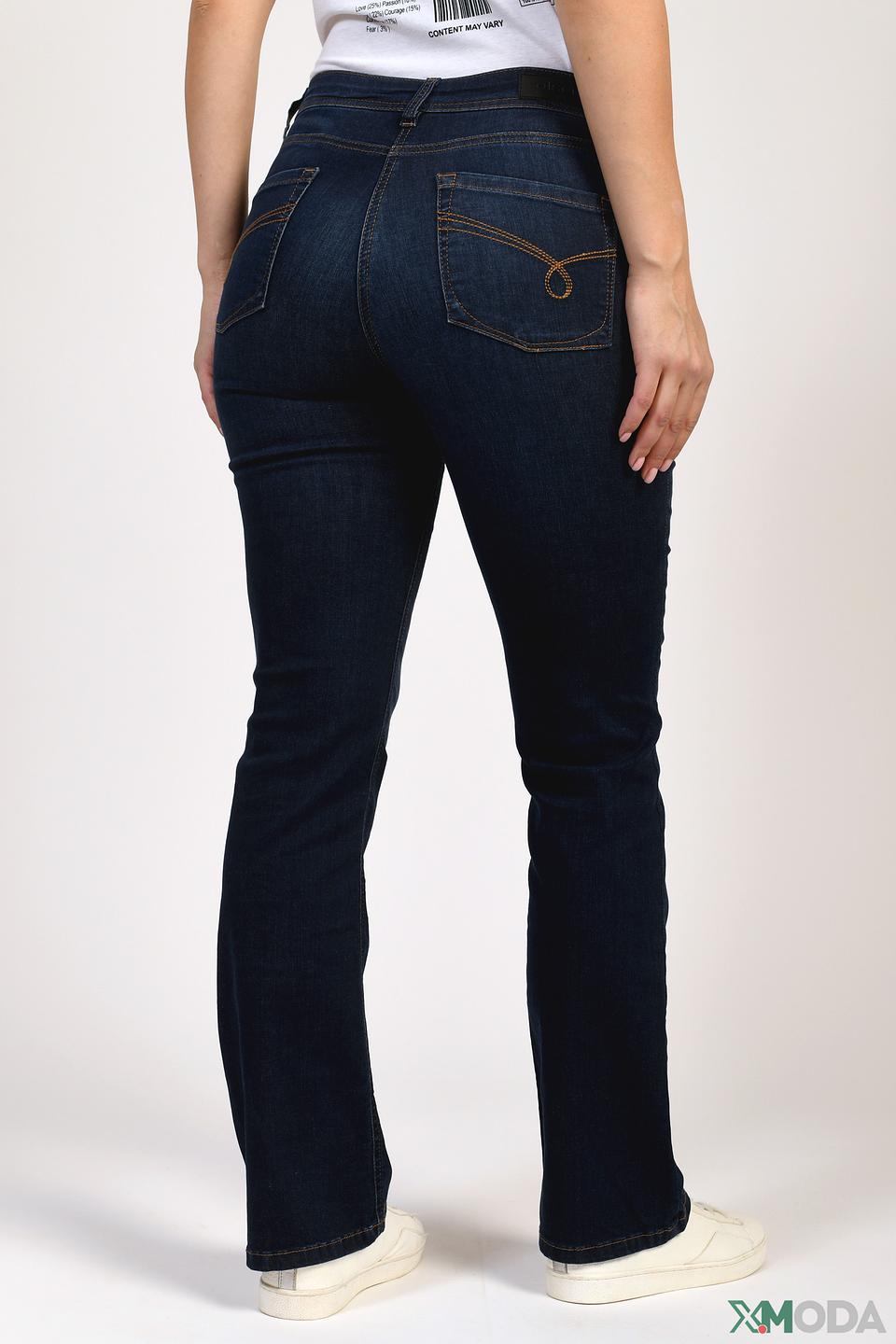 Джинсы Olsen темно-синие с высокой посадкой