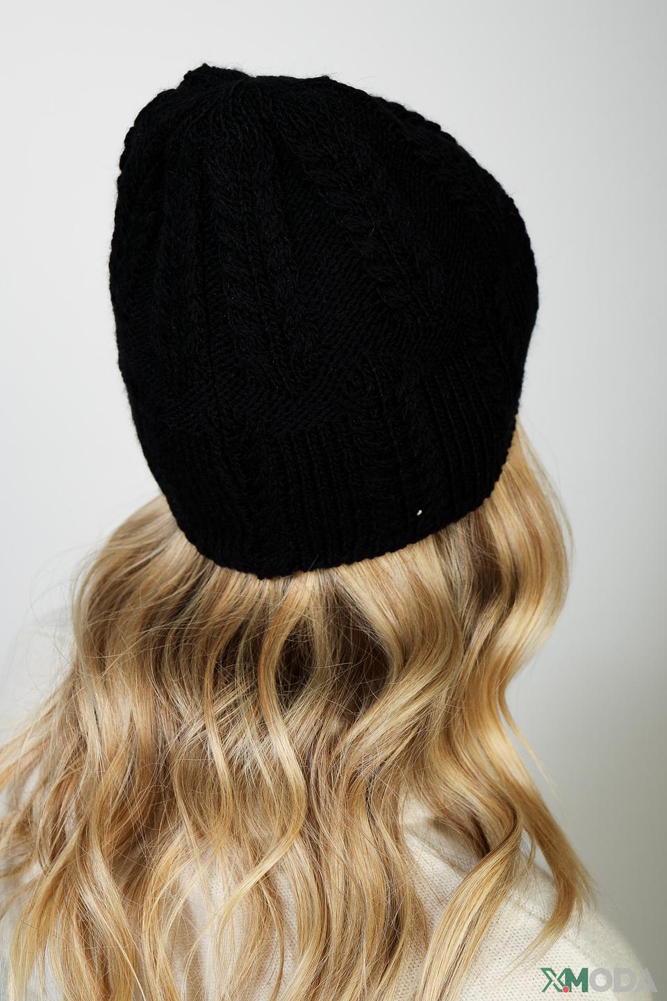 Шапка Wegener чёрная вязаная