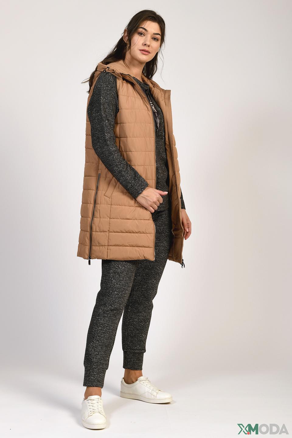 Жилет Olsen стеганый бежевый