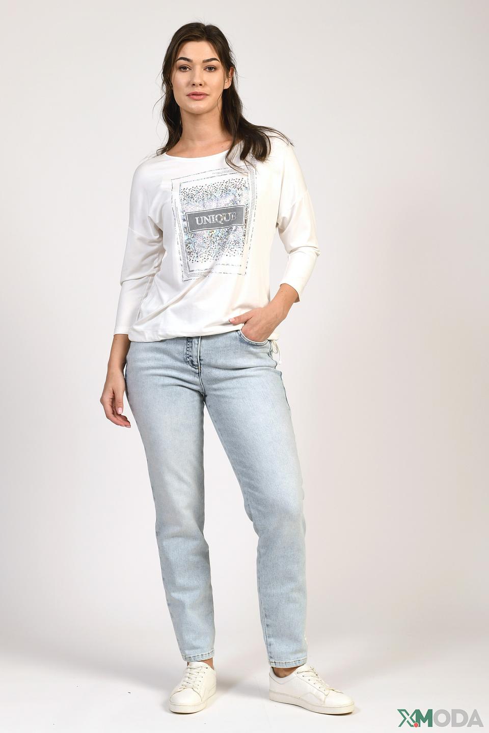 Блуза Bianca с принтом Unique