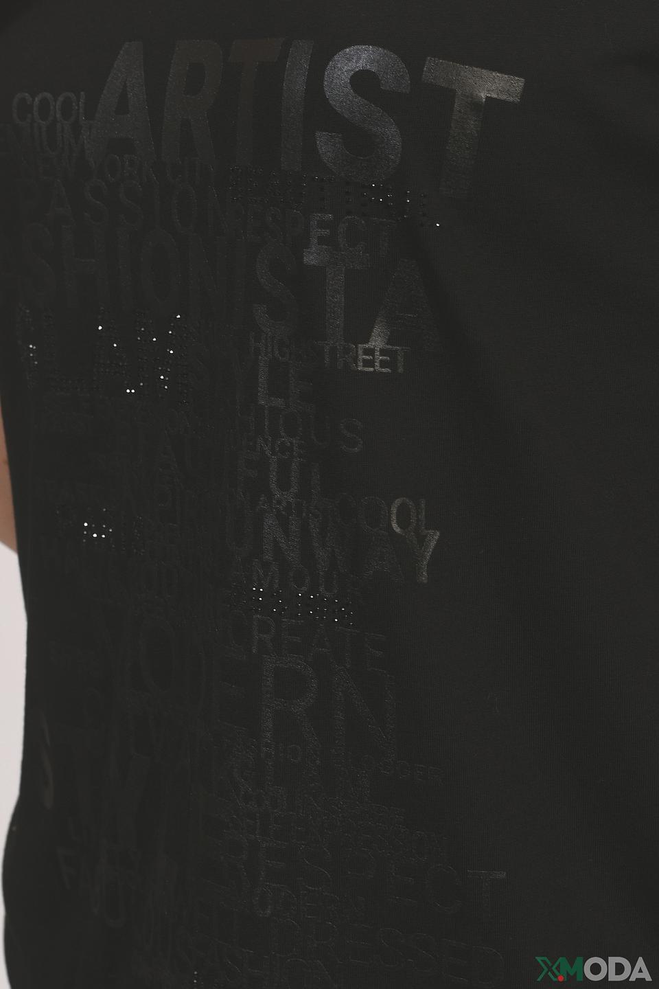 Футболка Monari с принтом чёрная