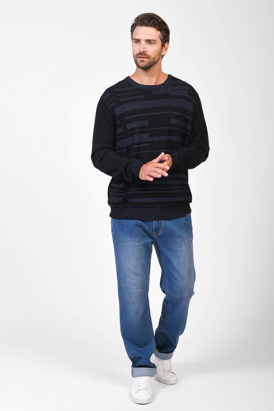 Джемпер Pezzo с полосками чёрный
