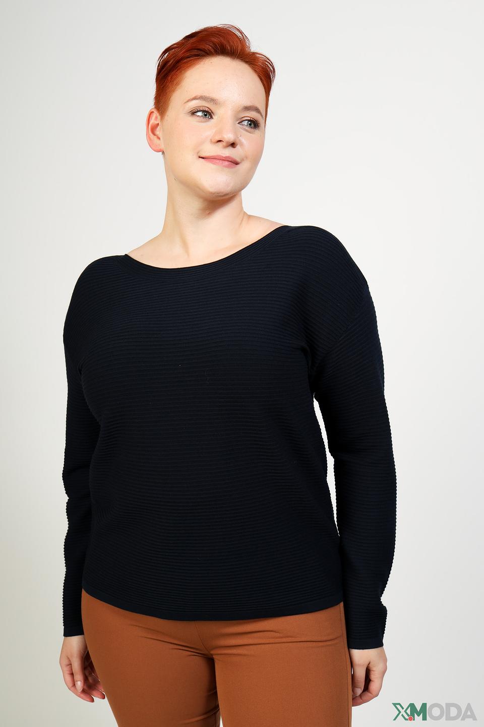 Пуловер Pezzo чёрный с текстурой