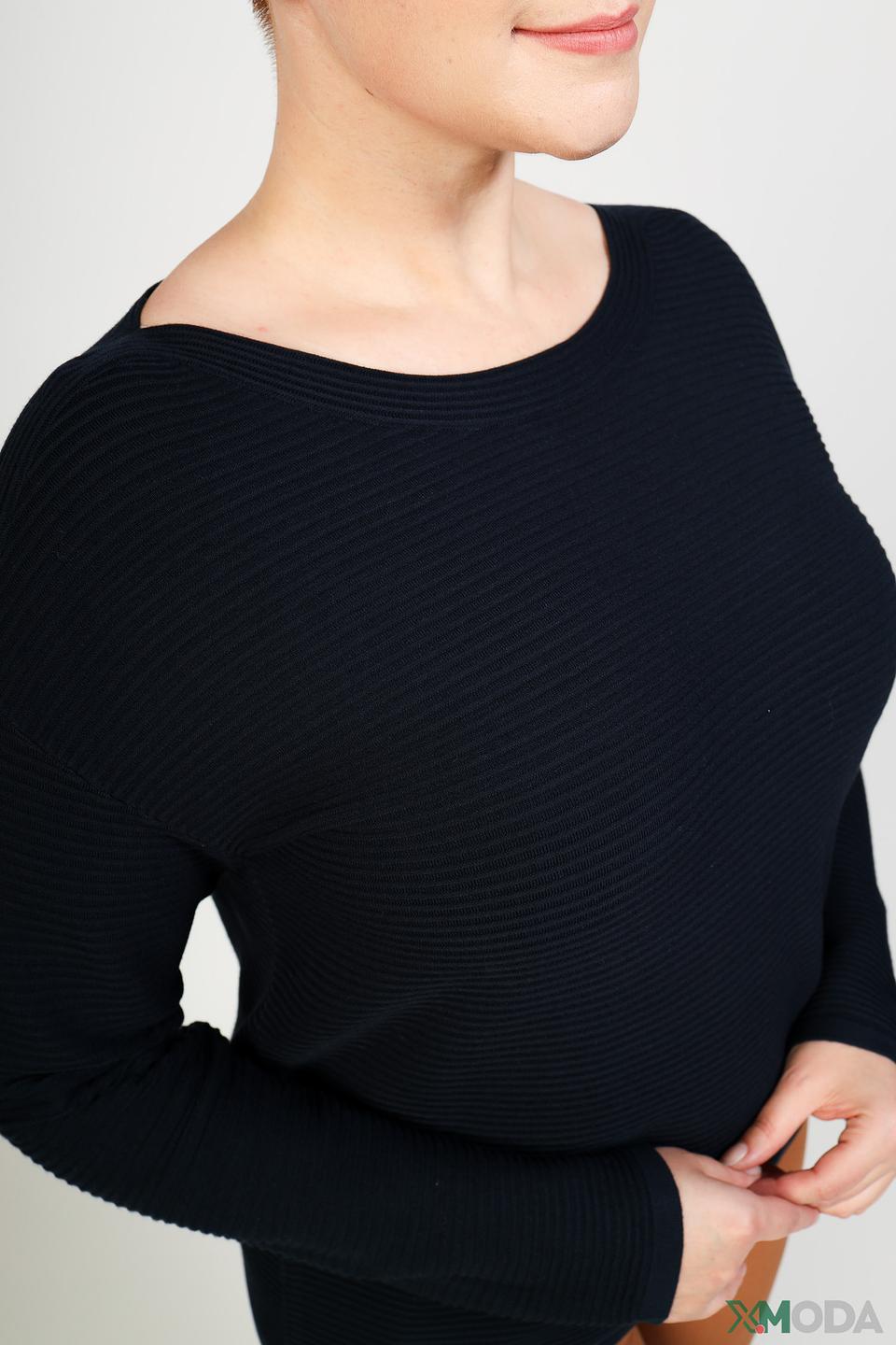 Пуловер Pezzo чёрный с текстурой