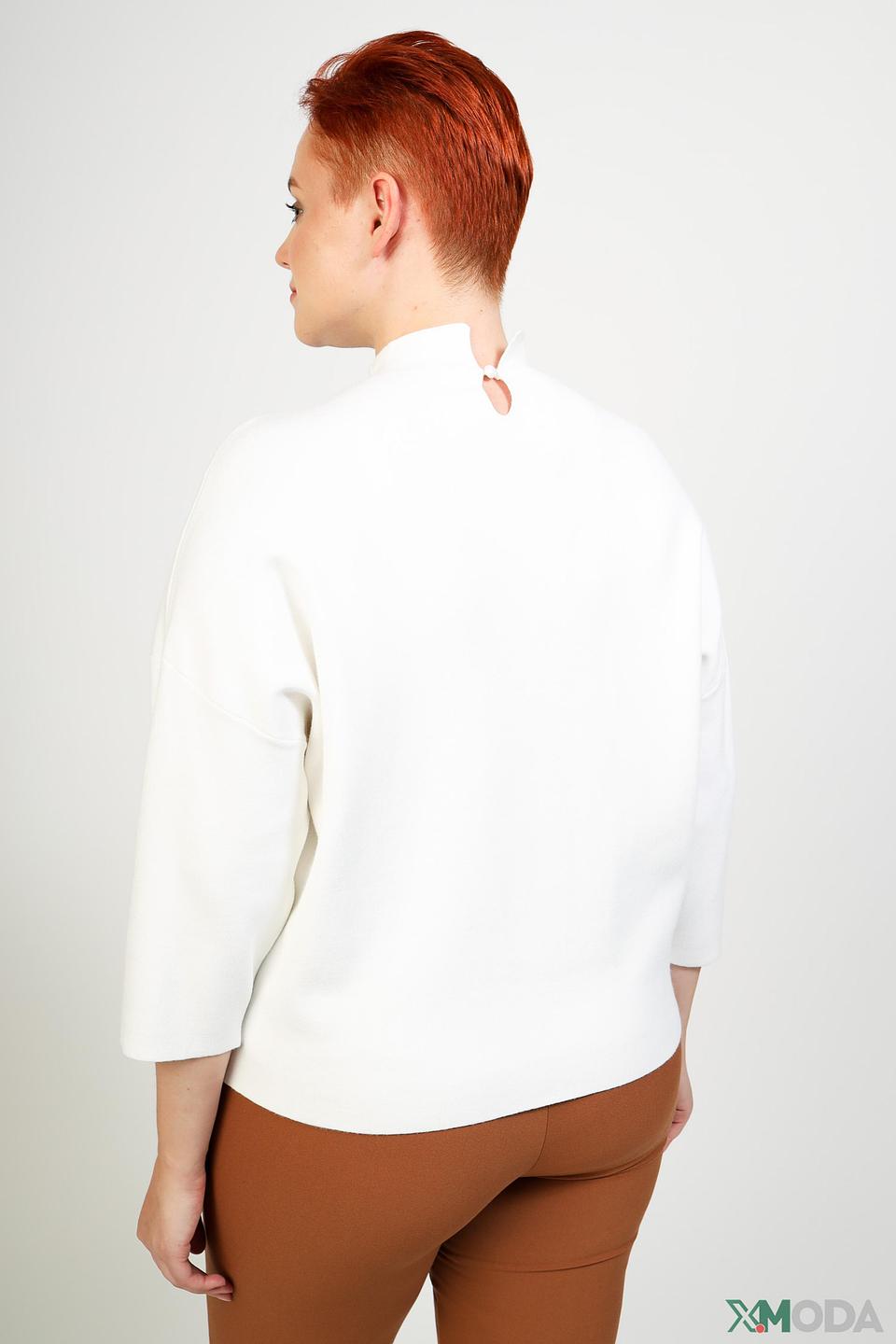 Пуловер Pezzo с жемчужным декором