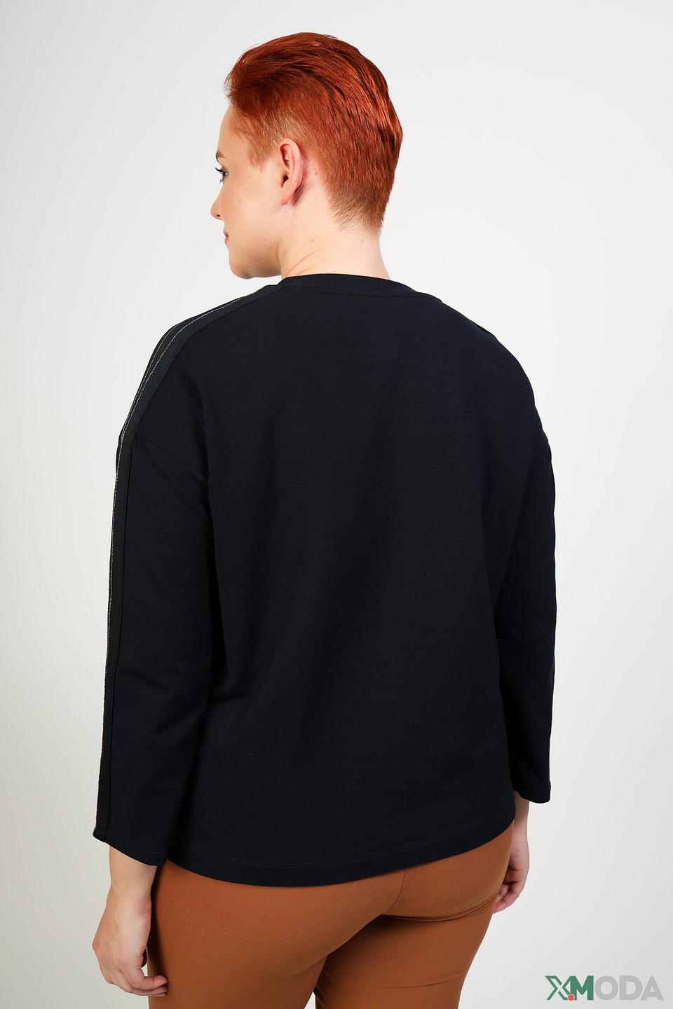 Пуловер Pezzo чёрный с полоской