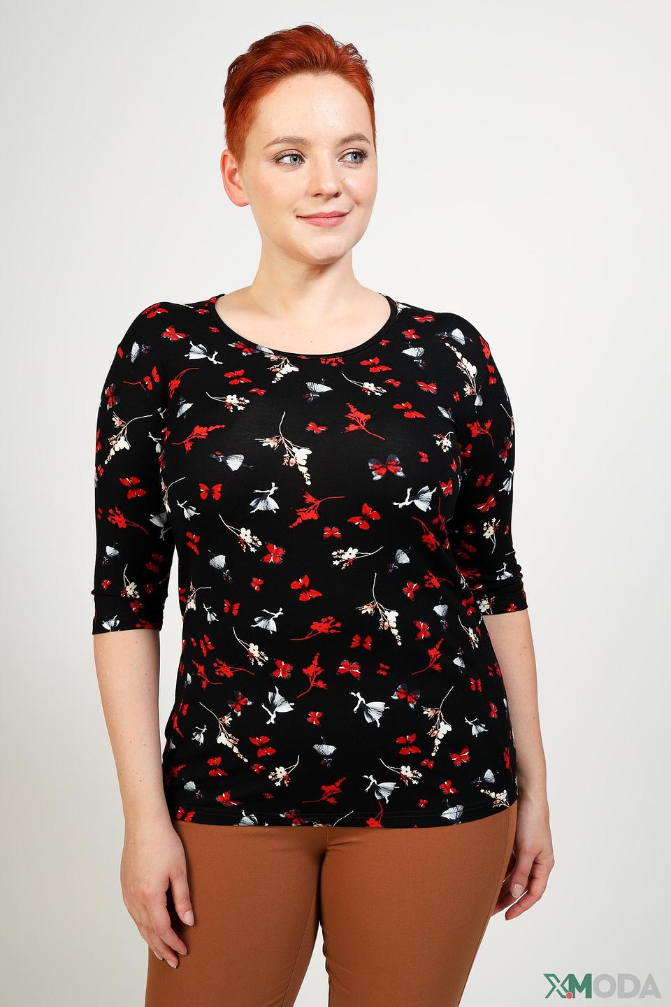 Блуза Pezzo с цветочным принтом