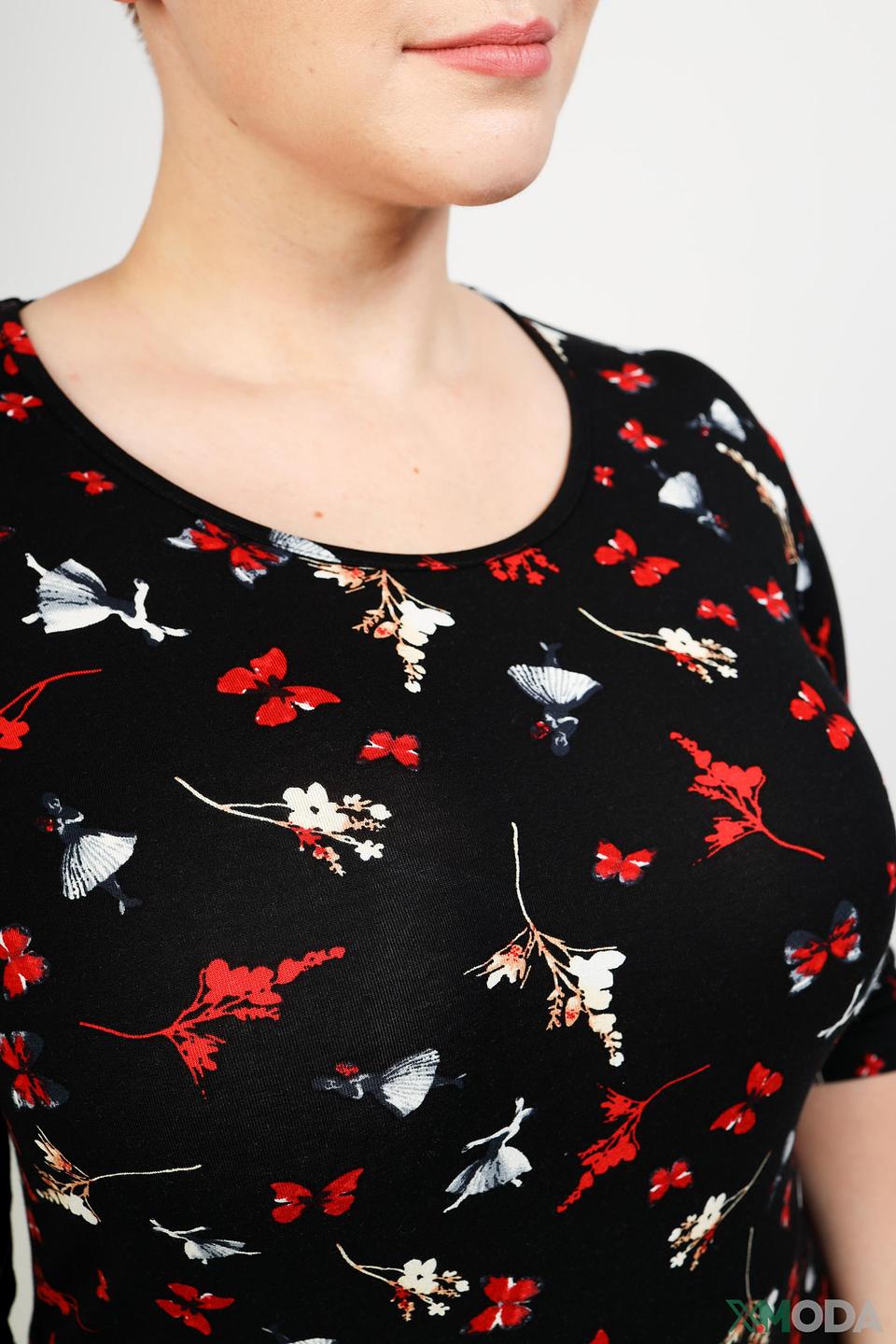 Блуза Pezzo с цветочным принтом