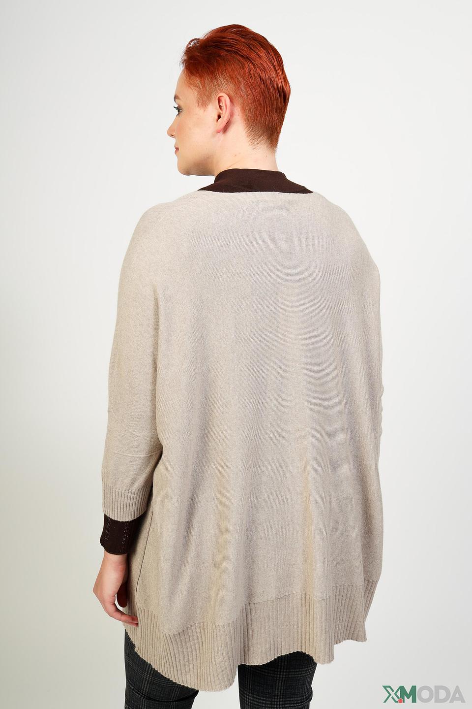 Пуловер Pezzo бежевый оверсайз