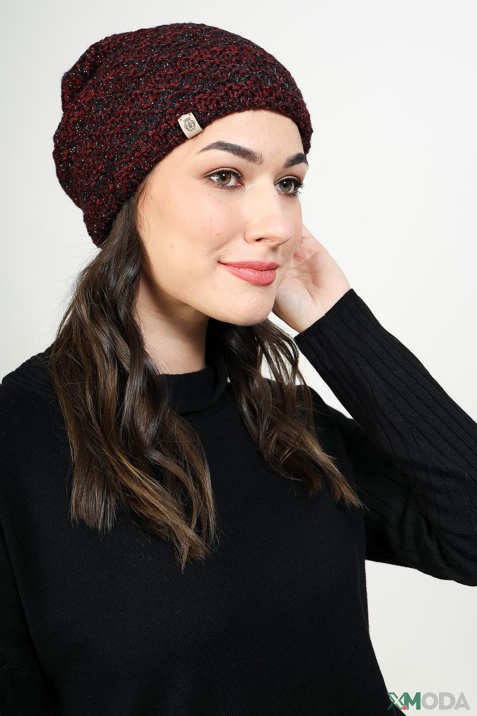 Шапка Roeckl вязаная бордовая