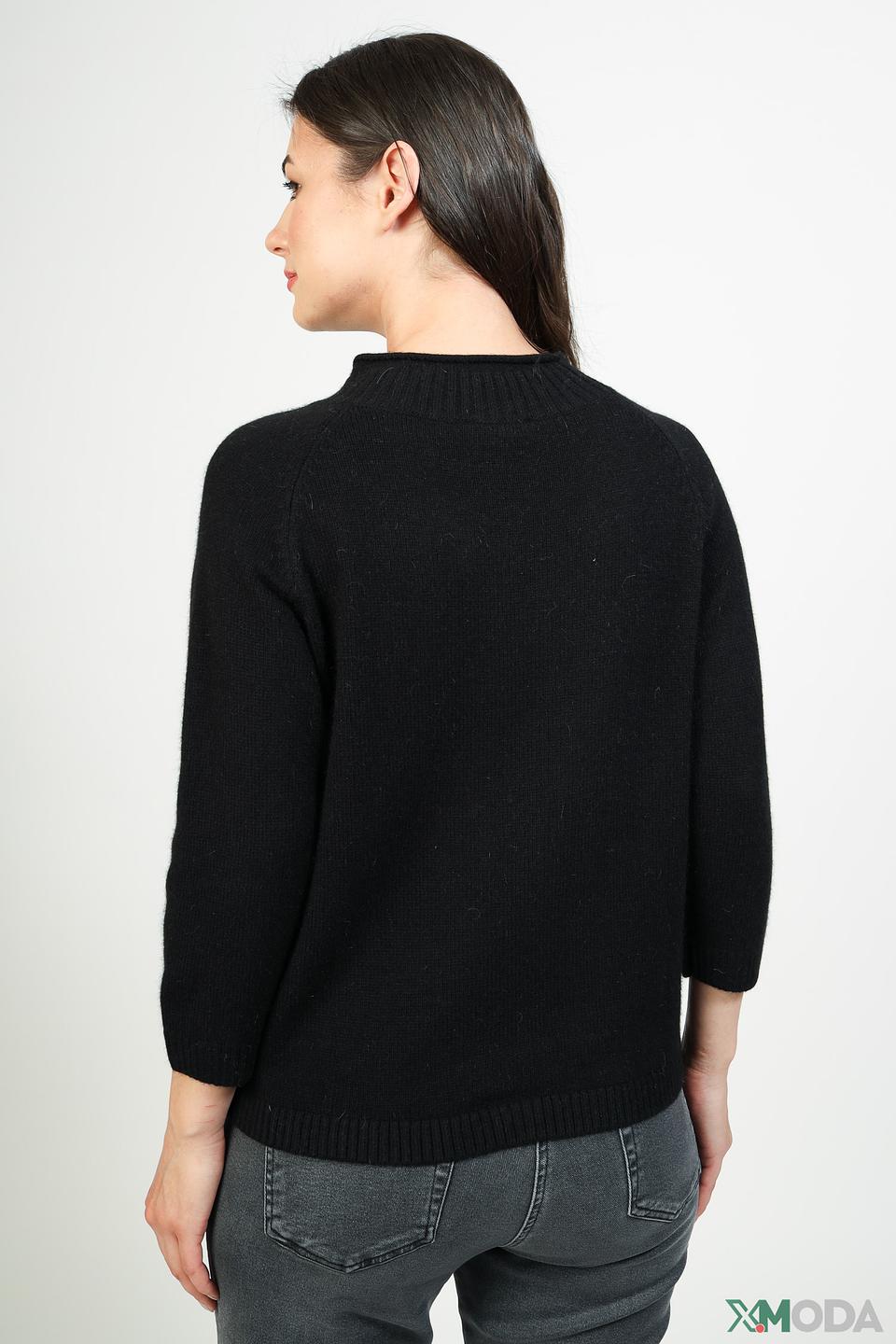 Пуловер Pezzo с вышивкой чёрный