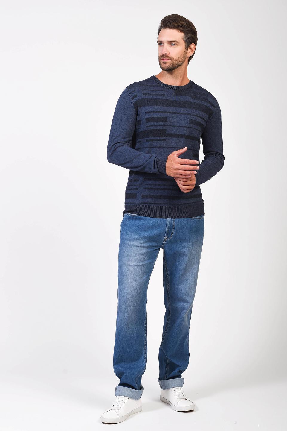 Джемпер Pezzo мужской синий с узором