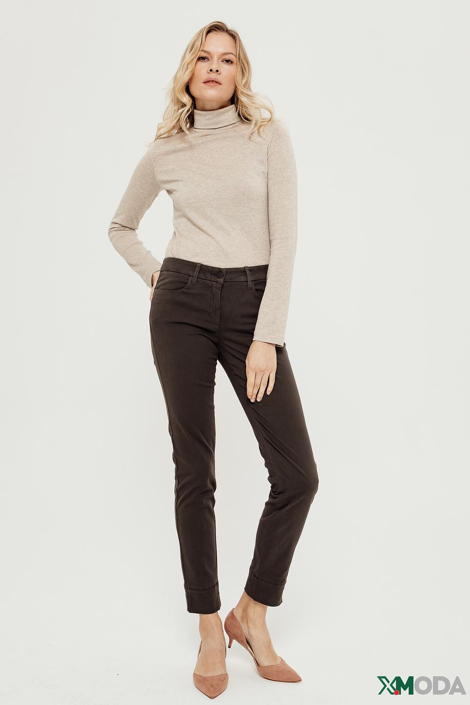 Брюки классические Luisa Cerano коричневые