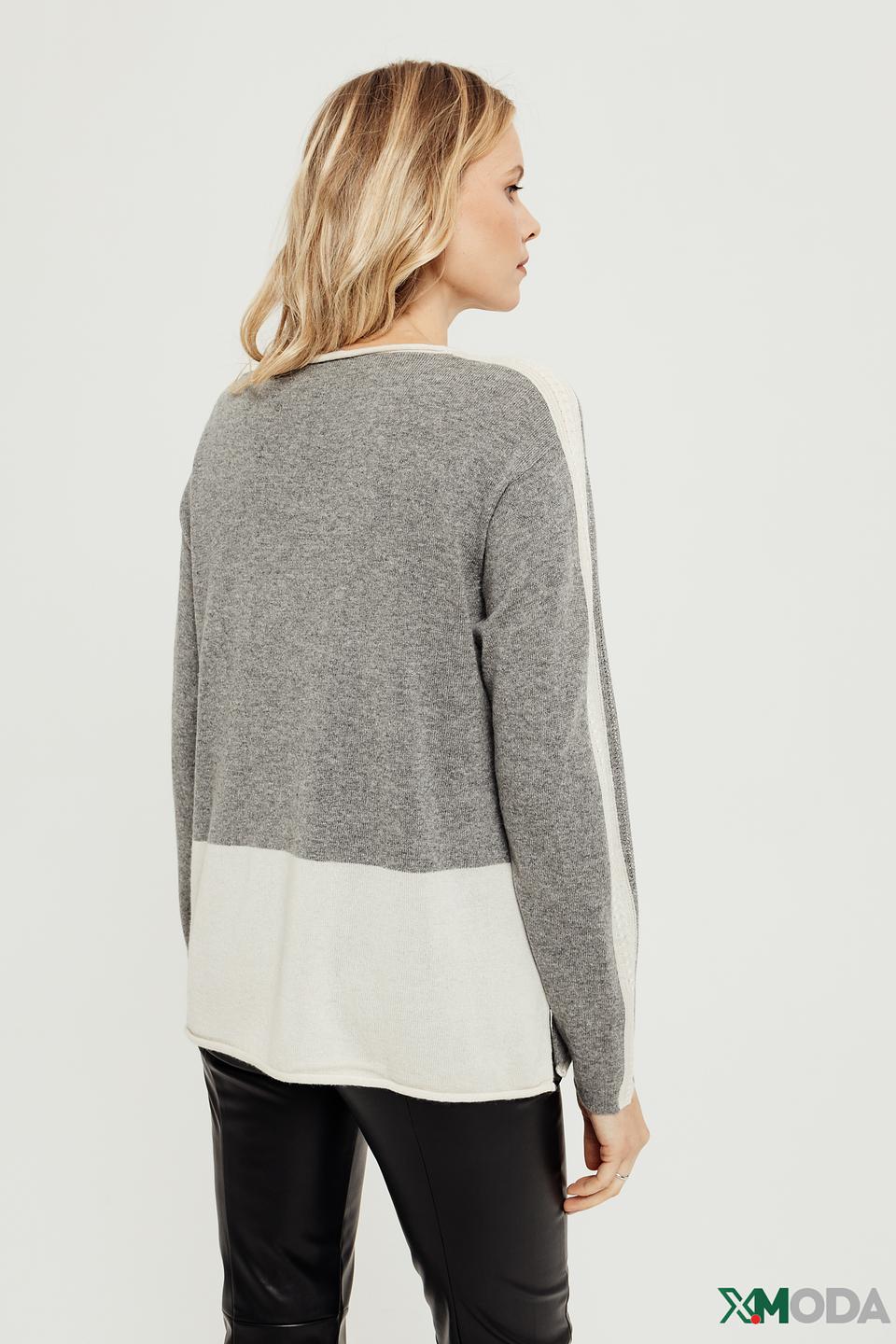 Джемпер Elena Miro серый с полосками