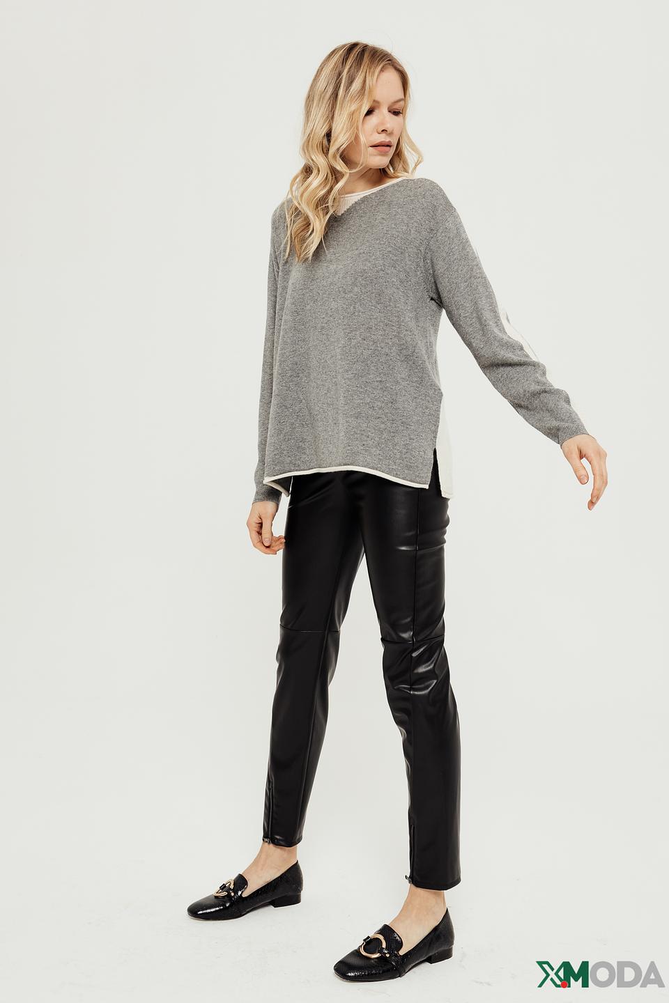 Джемпер Elena Miro серый с полосками