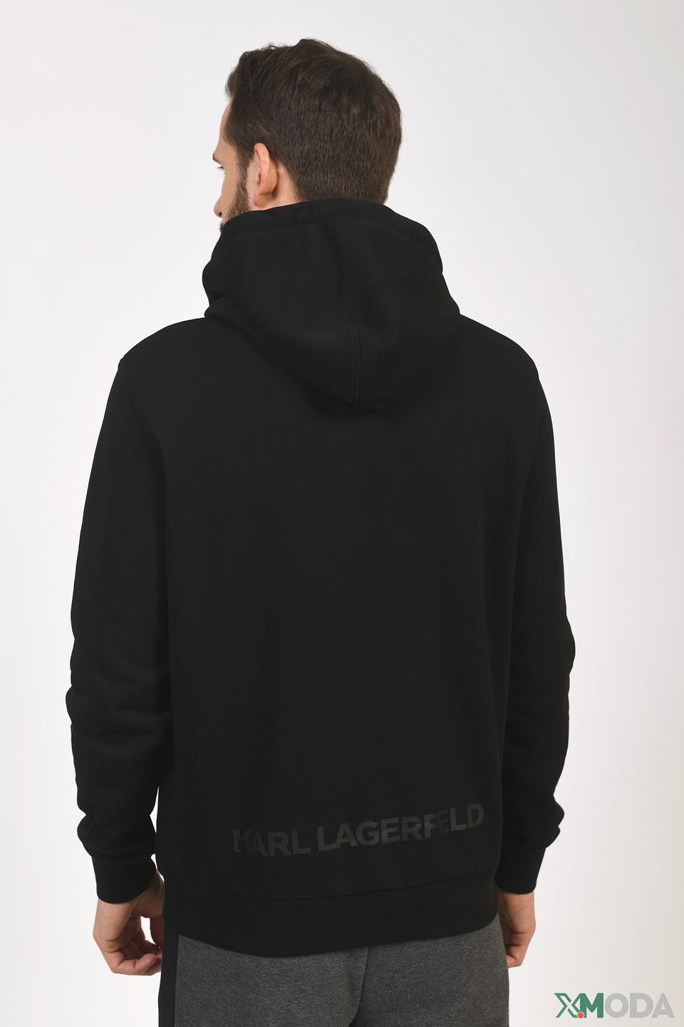 Толстовка Karl Lagerfeld чёрная с логотипом