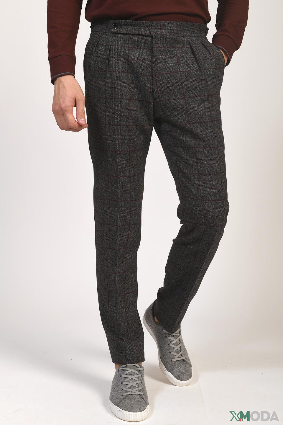 Брюки Berwich в клетку серые