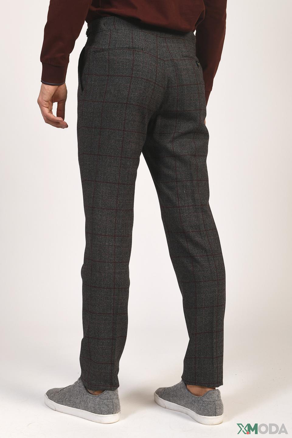 Брюки Berwich в клетку серые