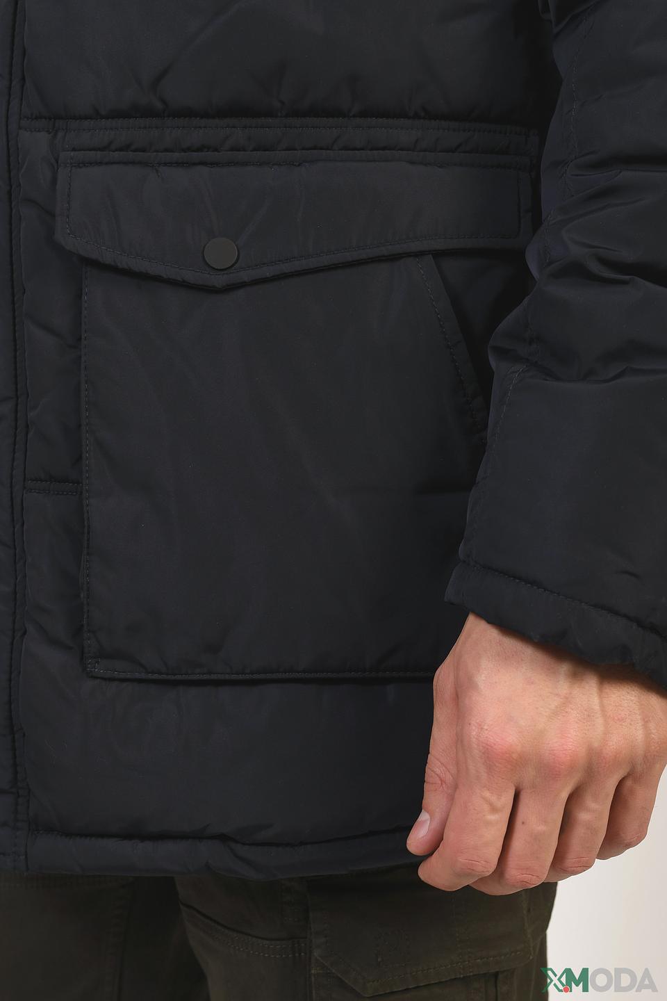 Куртка District стеганая тёмно-синяя