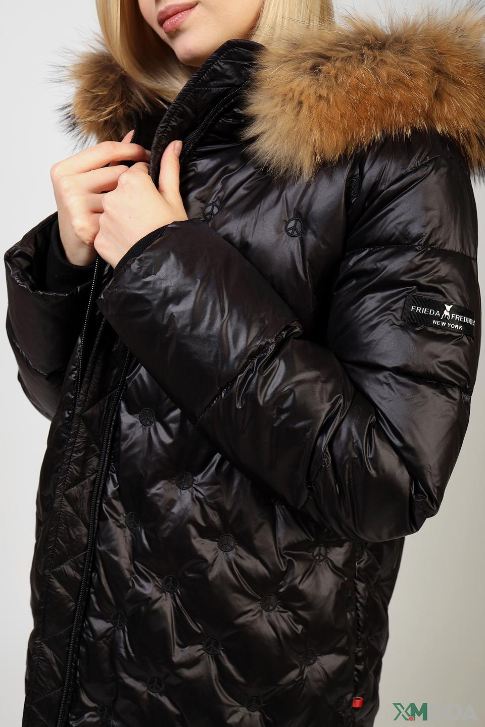 Пальто Frieda and Freddies стеганое чёрное